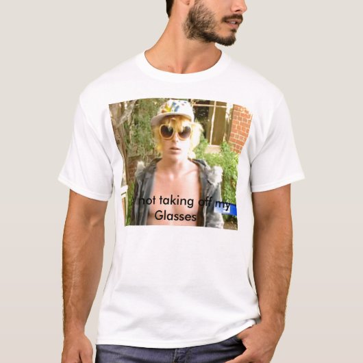 コリーW、眼鏡を外さない Tシャツ (正面)