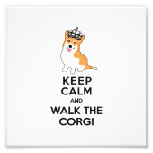 コリ保ギかわいい犬を歩いて穏やかに フォトプリント            (正面)