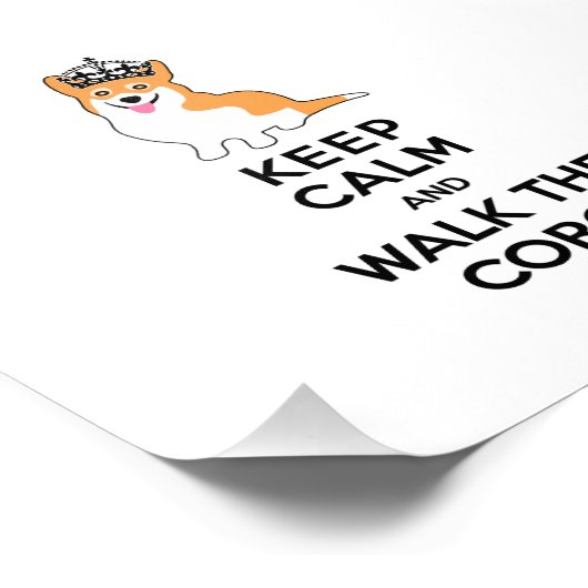 コリ保ギかわいい犬を歩いて穏やかに フォトプリント            (角)