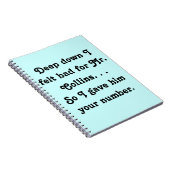 コリ感じンズ氏に悪いデザイン ノートブック (右側)