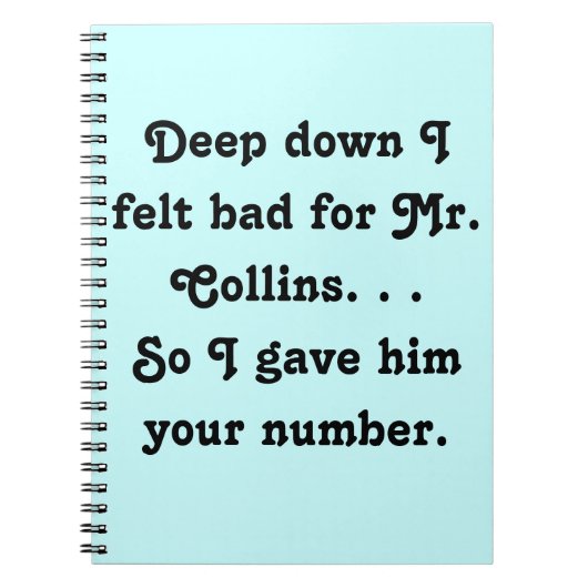 コリ感じンズ氏に悪いデザイン ノートブック (正面)