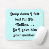 コリ感じンズ・ジェーン・オースティンさんおもしろいには悪い マウスパッド (マウス)