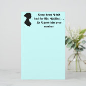 コリ感じンズ・ジェーン・オースティンさんおもしろいには悪い 便箋 (スタンド正面)