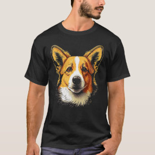 コリ王室のー威厳のあるペムブロークウェルシュコーギーイラストレーター Tシャツ