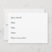 コリ素晴らしナ星雲 招待状 (裏面)