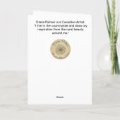 コリ縁どーと羊、水彩フォークアートカード カード (裏面)