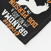 コリ縁どーのおばあちゃんが贈り物、コリーの犬好き フリースブランケット (角)