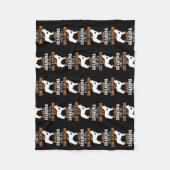 コリ縁どーのおばあちゃんが贈り物、コリーの犬好き フリースブランケット (正面)