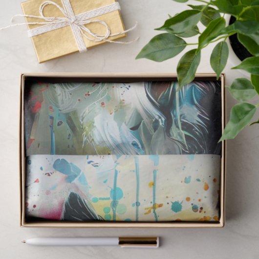 コリ縁どーの色鮮やかドリップのデク絵を描ページ 薄葉紙 (ギフト)