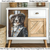 コリ縁どーグレイ装ビクトリアン置CF5 Decopage 薄葉紙