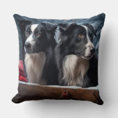 コリ縁どースノイそりクリスマスデコール クッション (正面)