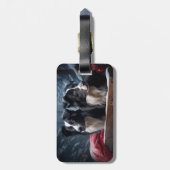 コリ縁どースノイそりクリスマスデコール ラゲッジタグ (裏面縦)