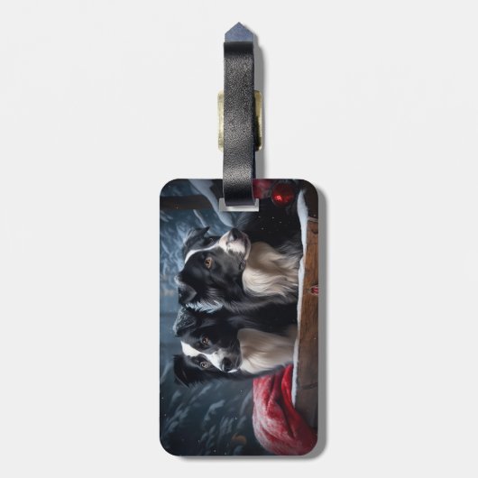 コリ縁どースノイそりクリスマスデコール ラゲッジタグ (裏面縦)