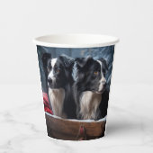 コリ縁どースノイそりクリスマスデコール 紙コップ (正面)