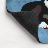 コリ縁どードウウォーターカラーアートポートレート マウスパッド (コーナー)