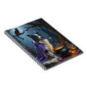 コリ縁どードグお洒落ハロウィン絵を描ズ ノートブック (右側)