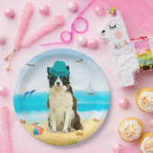 コリ縁どードグオンビーチ ペーパープレート (パーティー)