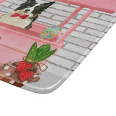 コリ縁どードグバレンタインデーキスをするス カッティングボード (角)