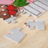 コリ縁どードグバレンタインデーキスをするス ジグソーパズル (側面)