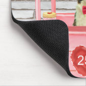 コリ縁どードグバレンタインデーキスをするス マウスパッド (コーナー)