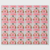 コリ縁どードグバレンタインデーキスをするス ラッピングペーパー (フラット)
