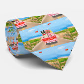 コリ縁どードグバレンタインデートラックハート ネクタイ (ロール)