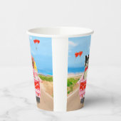 コリ縁どードグバレンタインデートラックハート 紙コップ (左)