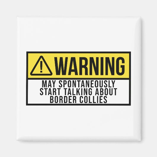 コリ縁どードッグおもしろいことわざ マグネット (正面)