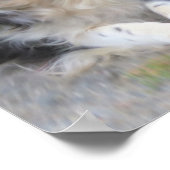 コリ縁どードッグとボール ポスター (角)