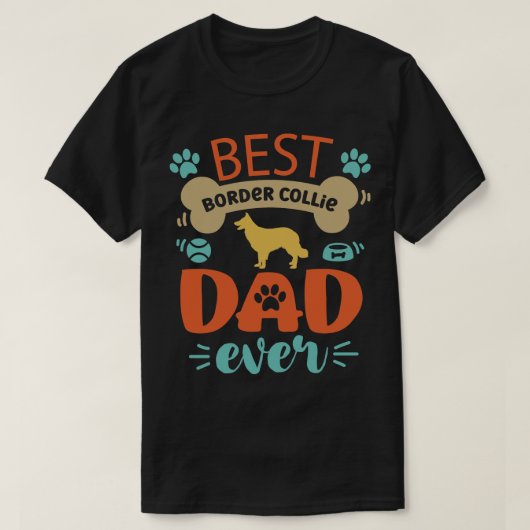 コリ縁どードッグパパ Tシャツ (デザイン正面)