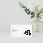 コリ縁どードッグ動物 名刺 (スタンド正面)