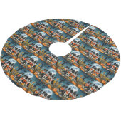 コリ縁どーハロウィン不気味 ブラッシュドポリエステルツリースカート (アングル)