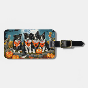 コリ縁どーハロウィン不気味 ラゲッジタグ