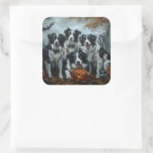 コリ縁どーハロウィーンナイトドギーディライト スクエアシール (バッグ)