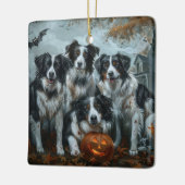 コリ縁どーハロウィーンナイトドギーディライト セラミックオーナメント (左)