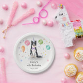 コリ縁どーパピードッグ子供の誕生日パーティー ペーパープレート (パーティー)