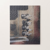 コリ縁どーパピーリッター油彩画 ジグソーパズル (縦)