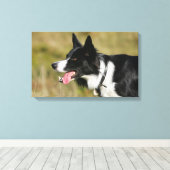 コリ縁どーパンティングヘッドショット2 キャンバスプリント (インサイチュ (ウッドフロア))