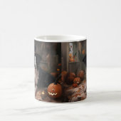コリ縁どーパンプキンハロウィンホラー コーヒーマグカップ (中央)