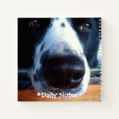 コリ縁どーヒーラーミックスドッグボップマイノーズ写真 ノートブック (裏面)