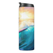 コリ縁どービーチサーフィン絵画ズ タンブラー (回転右)