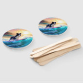 コリ縁どービーチサーフィン絵画ズ ハンドファン (組立なし)