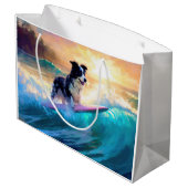 コリ縁どービーチサーフィン絵画ズ ラージペーパーバッグ (裏面アングル)