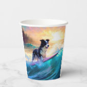 コリ縁どービーチサーフィン絵画ズ 紙コップ (裏面)