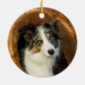 コリ縁どーブルーメルルドッグつるデコール セラミックオーナメント (裏面)