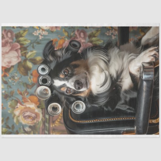 コリ縁どーヘアーカットスタイルペッパードデクページ 薄葉紙 (正面)