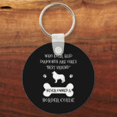 コリ縁どーペットドッグ最高の友人 キーホルダー (正面)