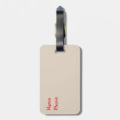 コリ縁どーペットネームクレートトラベルラベル ラゲッジタグ (裏面縦)