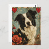 コリ縁どーヴィンテージバレンタインデー ポストカード (正面/裏面)