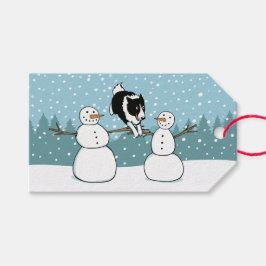 コリ縁どー冬アジリティ犬の休日から ギフトタグ